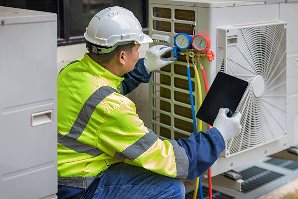 Professional Air Conditioning Repair technician working in Lowber, PA